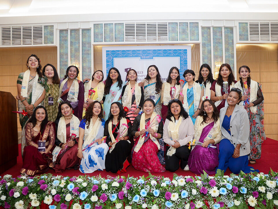 Group photo of Women LEAD in Nepal